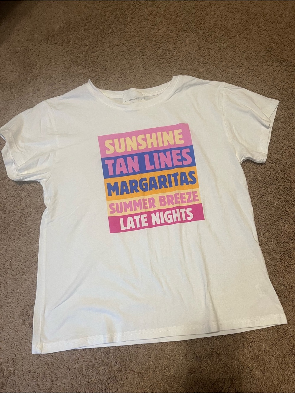 White Graphic Short Sleeve Tee
